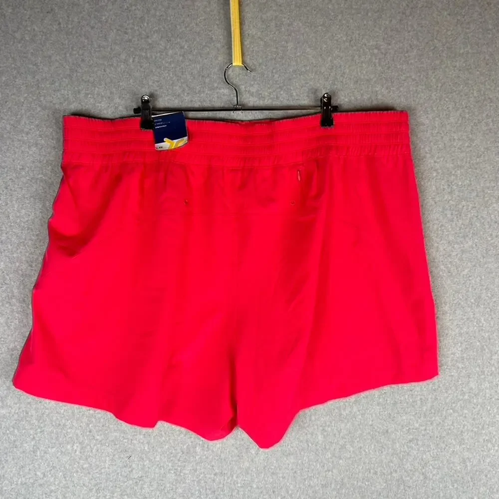 New Old Navy Womans Sz 3X Active High Rise StretchTech Shorts Pink‎ NWT